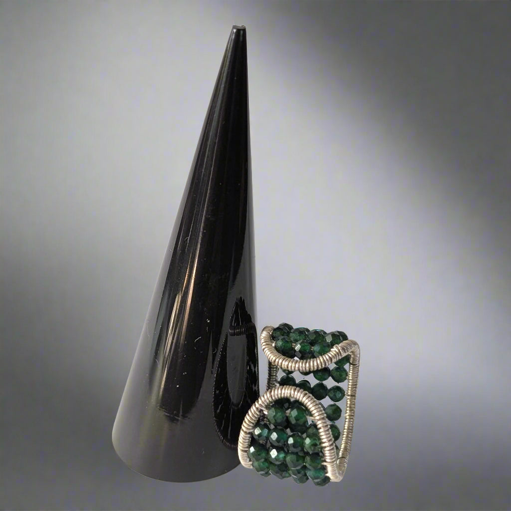 Safir ring - 4 rækker